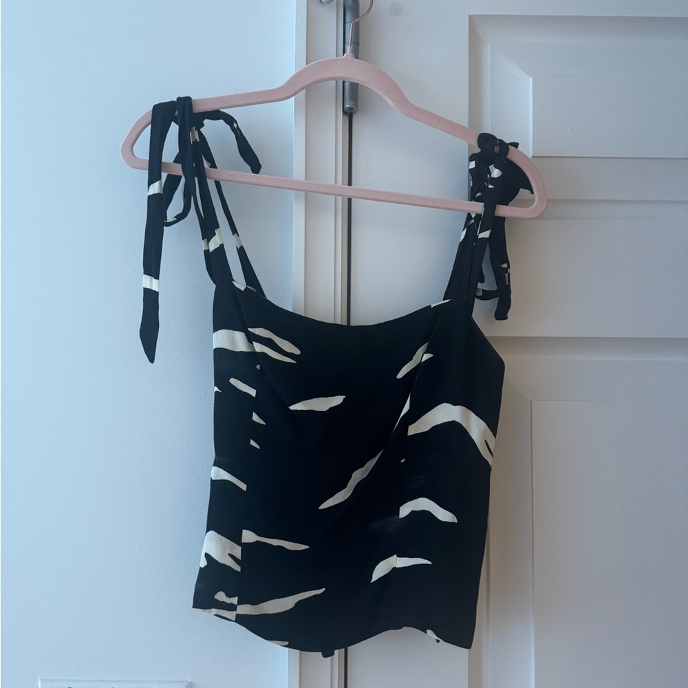 Reformation Black and White Tank Top